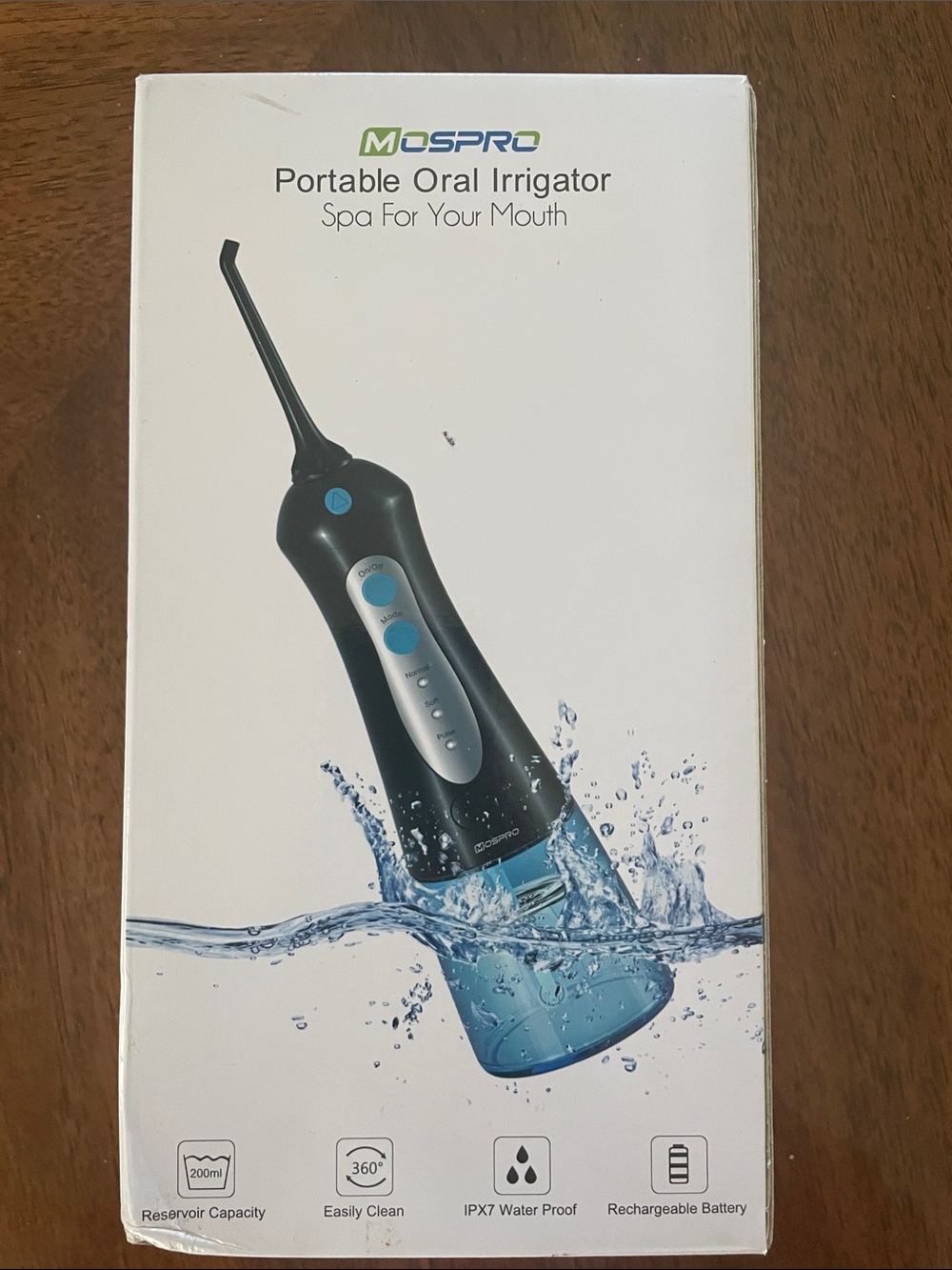 Portable Oral Irrigator - Black & Blue